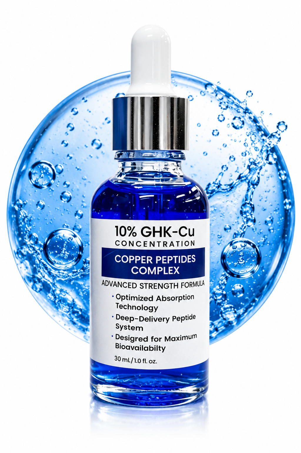 Copper Peptide Serum 10% (GHK-Cu) with Hyaluronic Acid & Niacinamide – – Blush serums Home of skin care